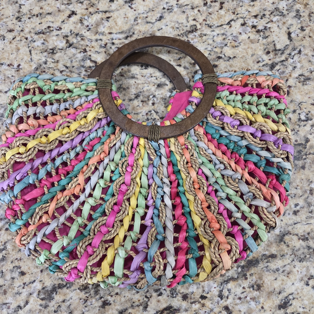 Cappelli Straworld Multicolor Woven Bag